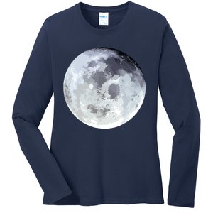 Full Moon Moon Phases Astrology Ladies Long Sleeve Shirt