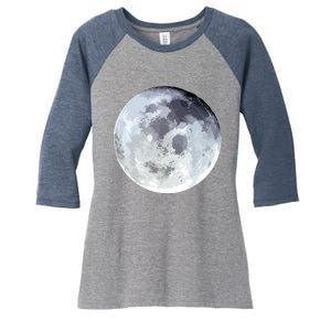 Full Moon Moon Phases Astrology Women's Tri-Blend 3/4-Sleeve Raglan Shirt