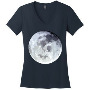 Full Moon Moon Phases Astrology Women's V-Neck T-Shirt