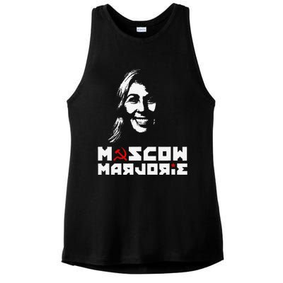 Funny Moscow Marjorie Ladies PosiCharge Tri-Blend Wicking Tank