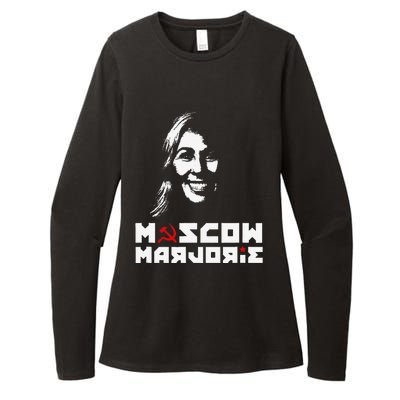 Funny Moscow Marjorie Womens CVC Long Sleeve Shirt