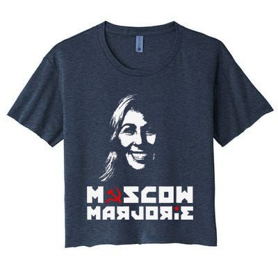 Funny Moscow Marjorie Women's Crop Top Tee