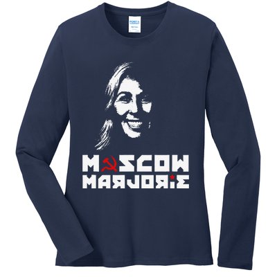 Funny Moscow Marjorie Ladies Long Sleeve Shirt