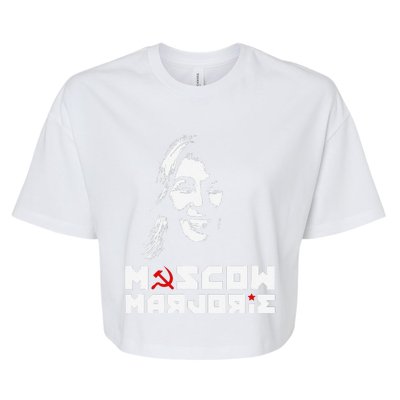 Funny Moscow Marjorie Bella+Canvas Jersey Crop Tee