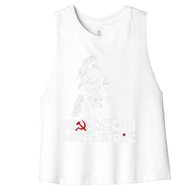 Funny Moscow Marjorie Women's Racerback Cropped Tank