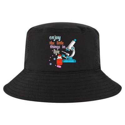 Funny Microscope Microbiologists Biology Nerd Science Lab Cool Comfort Performance Bucket Hat