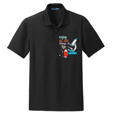 Funny Microscope Microbiologists Biology Nerd Science Lab Dry Zone Grid Polo