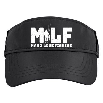 Funny MILF Man I Love Fishing Adult Drive Performance Visor