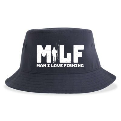 Funny MILF Man I Love Fishing Sustainable Bucket Hat