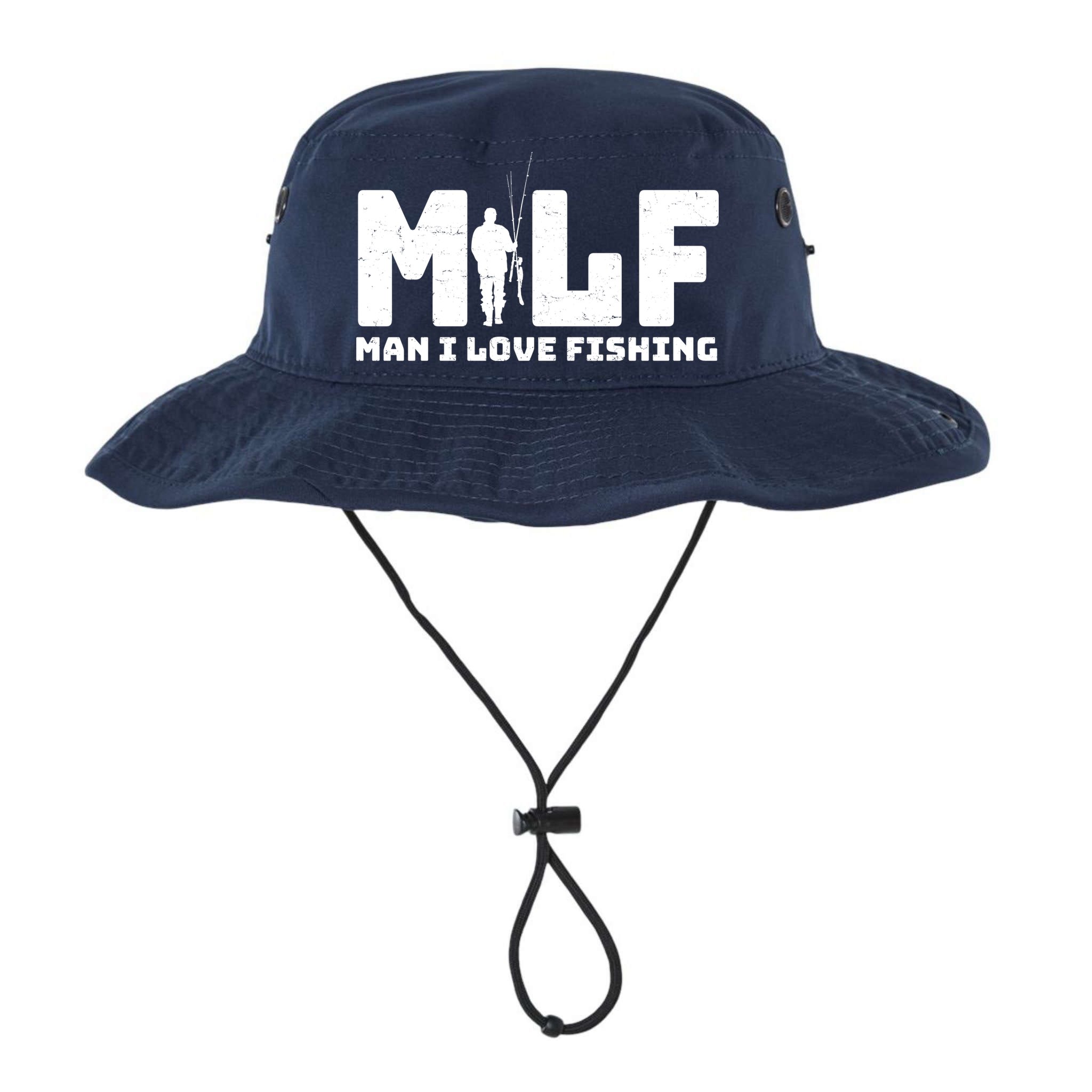 Funny MILF Man I Love Fishing Bucket Hat