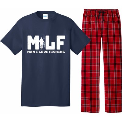 Funny MILF Man I Love Fishing Pajama Set