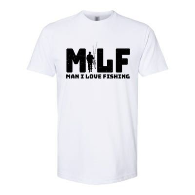 Funny MILF Man I Love Fishing Softstyle CVC T-Shirt