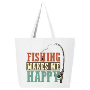 Fishing Makes Me Happy 25L Jumbo Tote