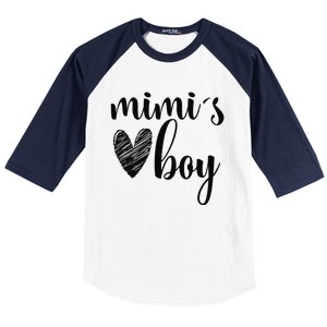 Funny Matching Mimi For Grandma Whit Mother's Day Baseball Sleeve Shirt