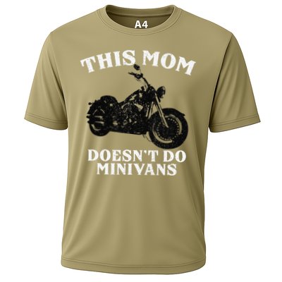 Funny Motorcycle Mom Biker Minivan Mother's Day Motor Bike Performance Shirt