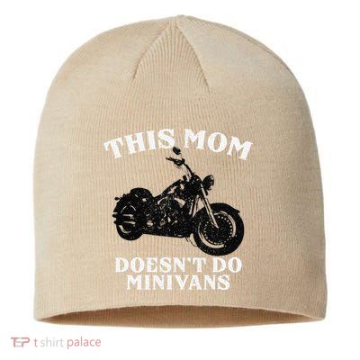 Funny Motorcycle Mom Biker Minivan Mother's Day Motor Bike Sustainable Beanie