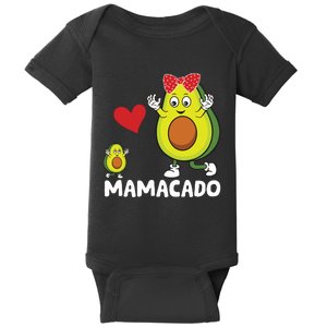 Funny Mama Mom Avocado Mamacado Mothers Day Baby Bodysuit