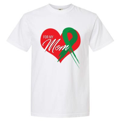 For My Mom Gallbladder Cancer Awareness Find A Cure Cute Gift Garment-Dyed Heavyweight T-Shirt