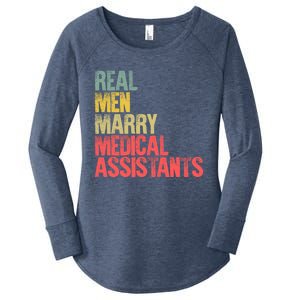 Funny Marriage Meaningful Gift Real Marry Medical Assistants Great Gift Women's Perfect Tri Tunic Long Sleeve Shirt