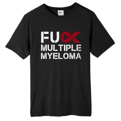 Fuck Multiple Myeloma Awareness Month Ribbon Warrior Fighter Tall Fusion ChromaSoft Performance T-Shirt