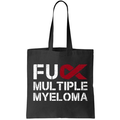 Fuck Multiple Myeloma Awareness Month Ribbon Warrior Fighter Tote Bag