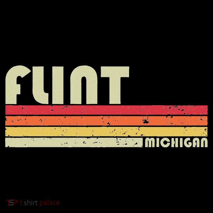 Flint Mi Michigan Funny City Home Roots Gift Retro 70s 80s Performance Shirt