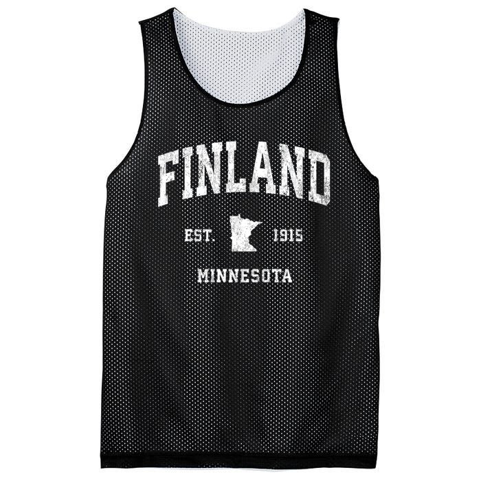 Finland Minnesota Mn Vintage Athletic Sports Mesh Reversible Basketball Jersey Tank