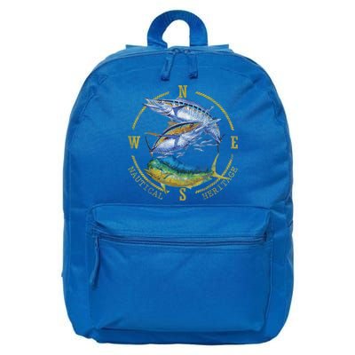 Fish Mahi Mahi Tuna Kingfish Nautical Heritage Fishing Gift 16 in Basic Backpack