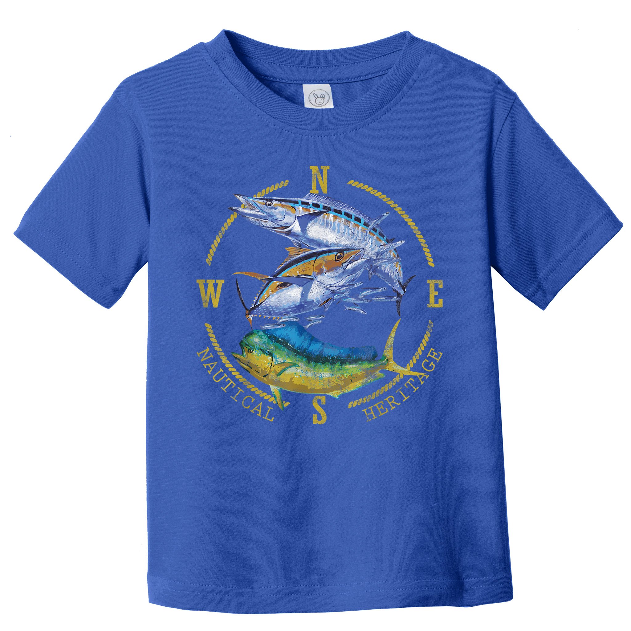 Fish Mahi Mahi Tuna Kingfish Nautical Heritage Fishing Gift Toddler T-Shirt