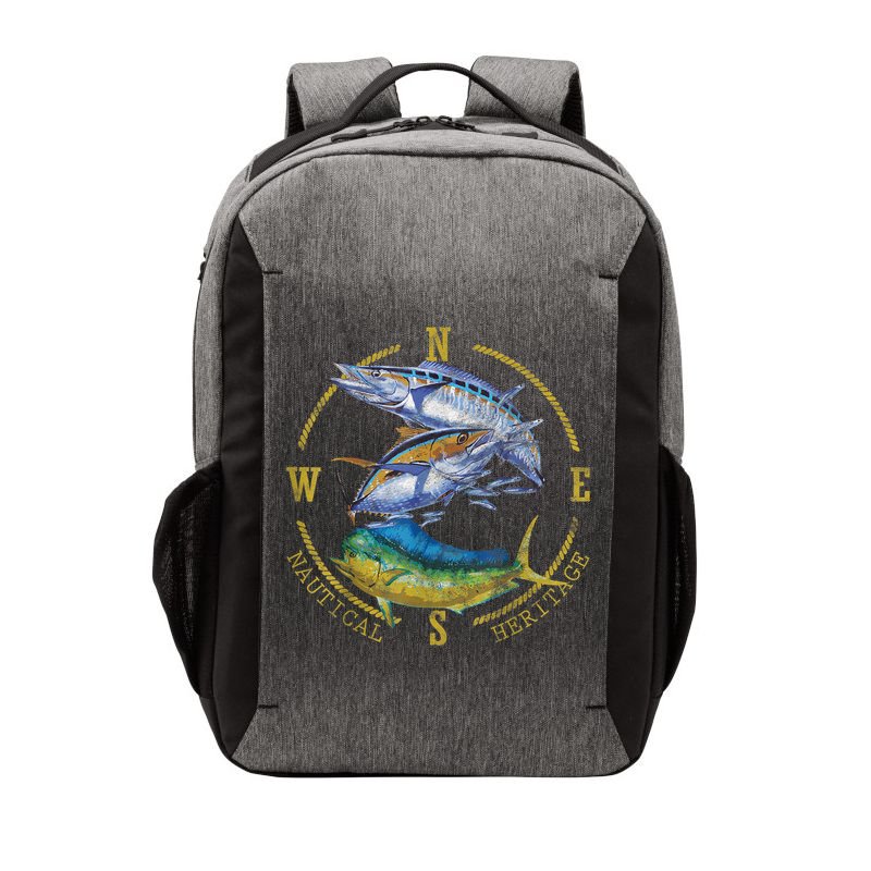 Fish Mahi Mahi Tuna Kingfish Nautical Heritage Fishing Gift Vector Backpack