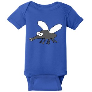 Funny Mosquito Midge Cartoon HandDrawn Summer Camping Gift Baby Bodysuit