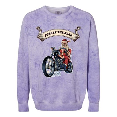 Fun Motorcyclist Motorcycle Biker For Men And Women Colorblast Crewneck Sweatshirt