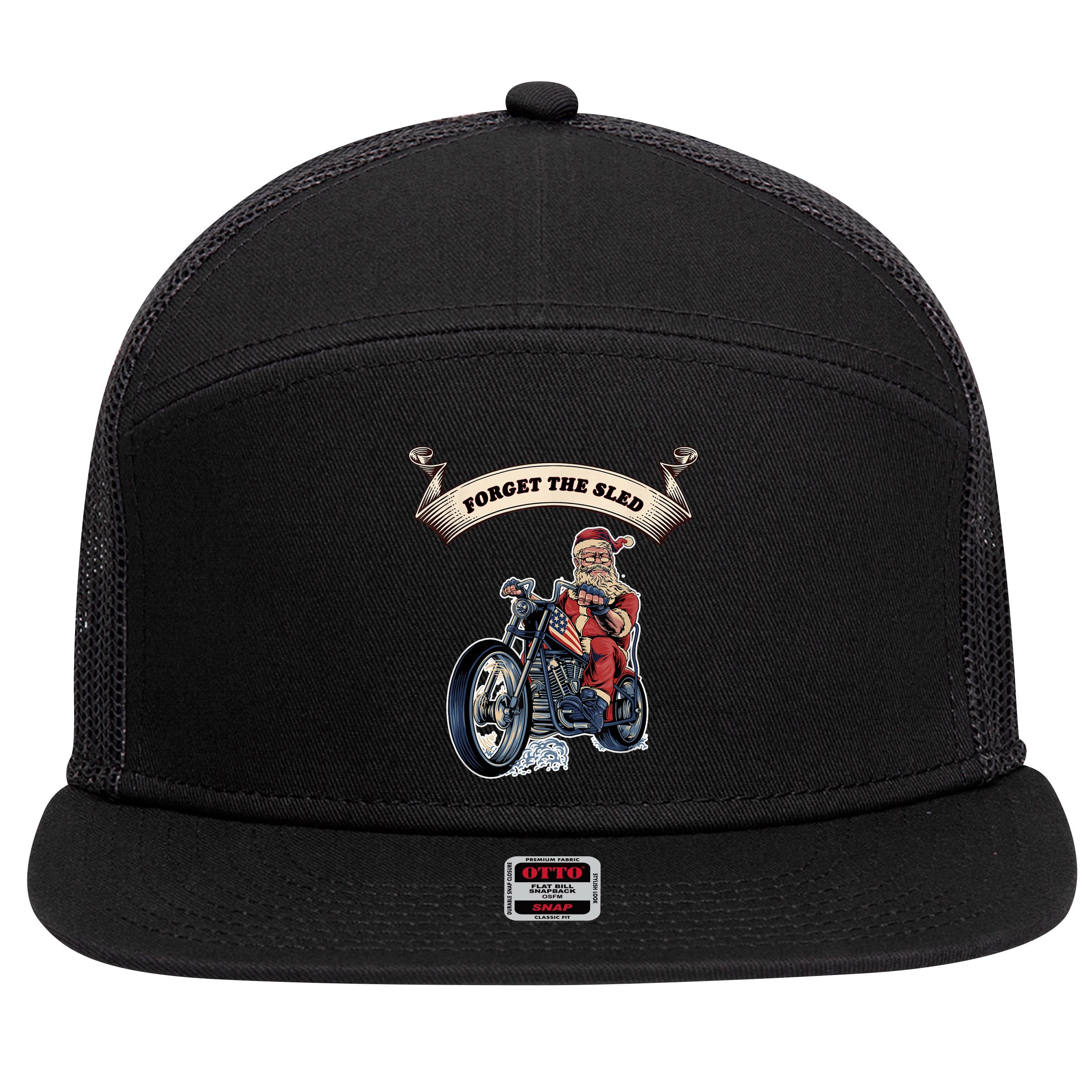 Fun Motorcyclist Motorcycle Biker For Men And Women 7 Panel Mesh Trucker Snapback Hat