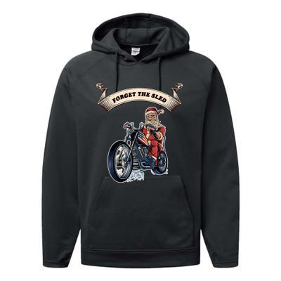 Fun Motorcyclist Motorcycle Biker For Men And Women Performance Fleece Hoodie