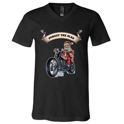 Fun Motorcyclist Motorcycle Biker For Men And Women V-Neck T-Shirt