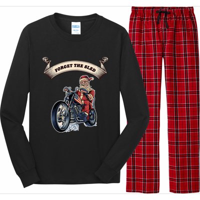 Fun Motorcyclist Motorcycle Biker For Men And Women Long Sleeve Pajama Set