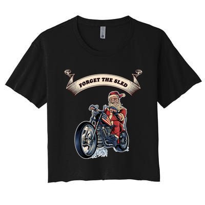 Fun Motorcyclist Motorcycle Biker For Men And Women Women's Crop Top Tee