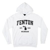 Fenton Michigan Mi Vintage Established Athletic Sports Design Hoodie