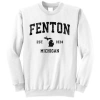 Fenton Michigan Mi Vintage Established Athletic Sports Design Sweatshirt