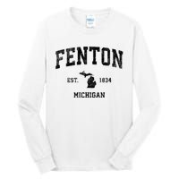 Fenton Michigan Mi Vintage Established Athletic Sports Design Tall Long Sleeve T-Shirt