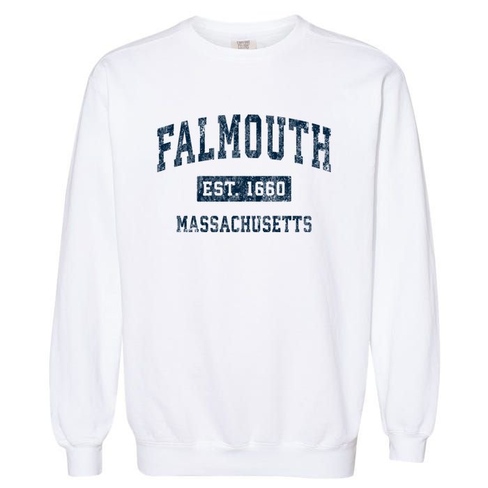 Falmouth Massachusetts Ma Vintage Sports Garment-Dyed Sweatshirt