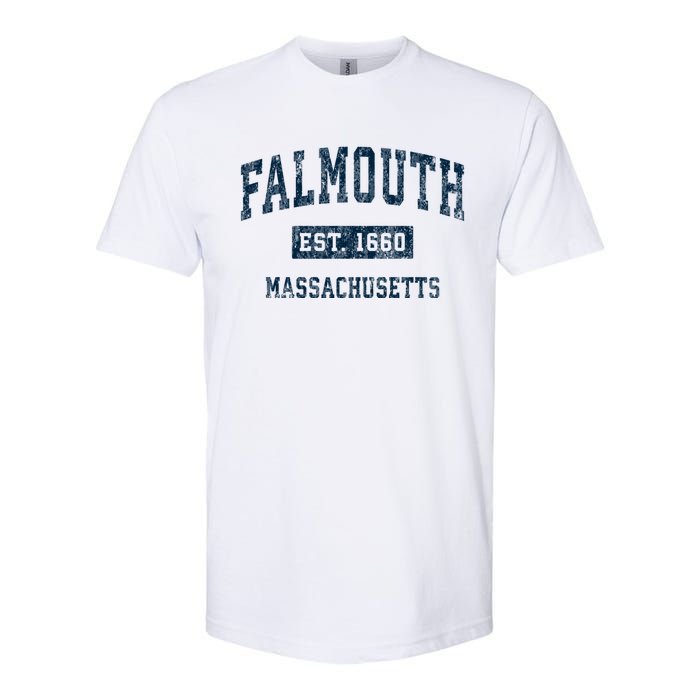 Falmouth Massachusetts Ma Vintage Sports Softstyle CVC T-Shirt