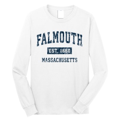 Falmouth Massachusetts Ma Vintage Sports Long Sleeve Shirt