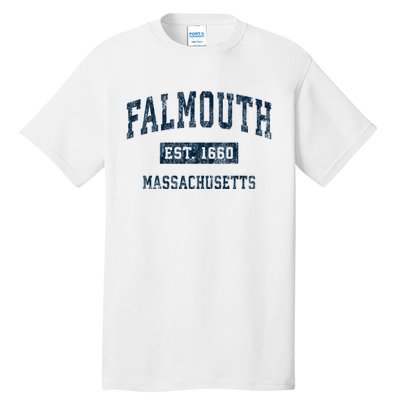 Falmouth Massachusetts Ma Vintage Sports Tall T-Shirt