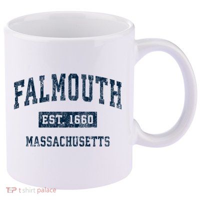 Falmouth Massachusetts Ma Vintage Sports 11oz C Handle Ceramic Mug