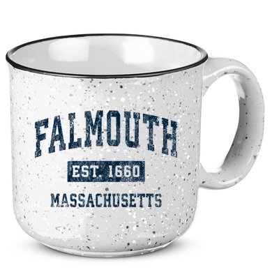 Falmouth Massachusetts Ma Vintage Sports 15oz Campfire Ceramic Mug