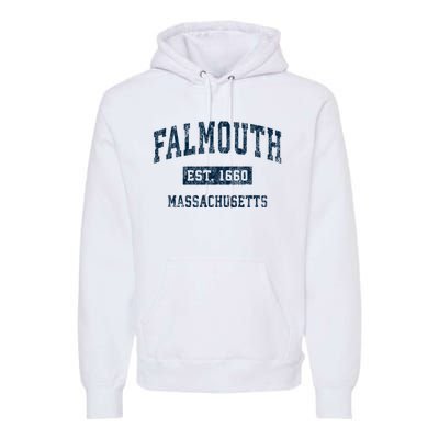 Falmouth Massachusetts Ma Vintage Sports Premium Hoodie