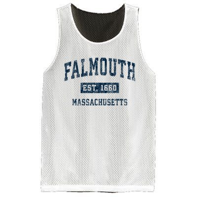 Falmouth Massachusetts Ma Vintage Sports Mesh Reversible Basketball Jersey Tank