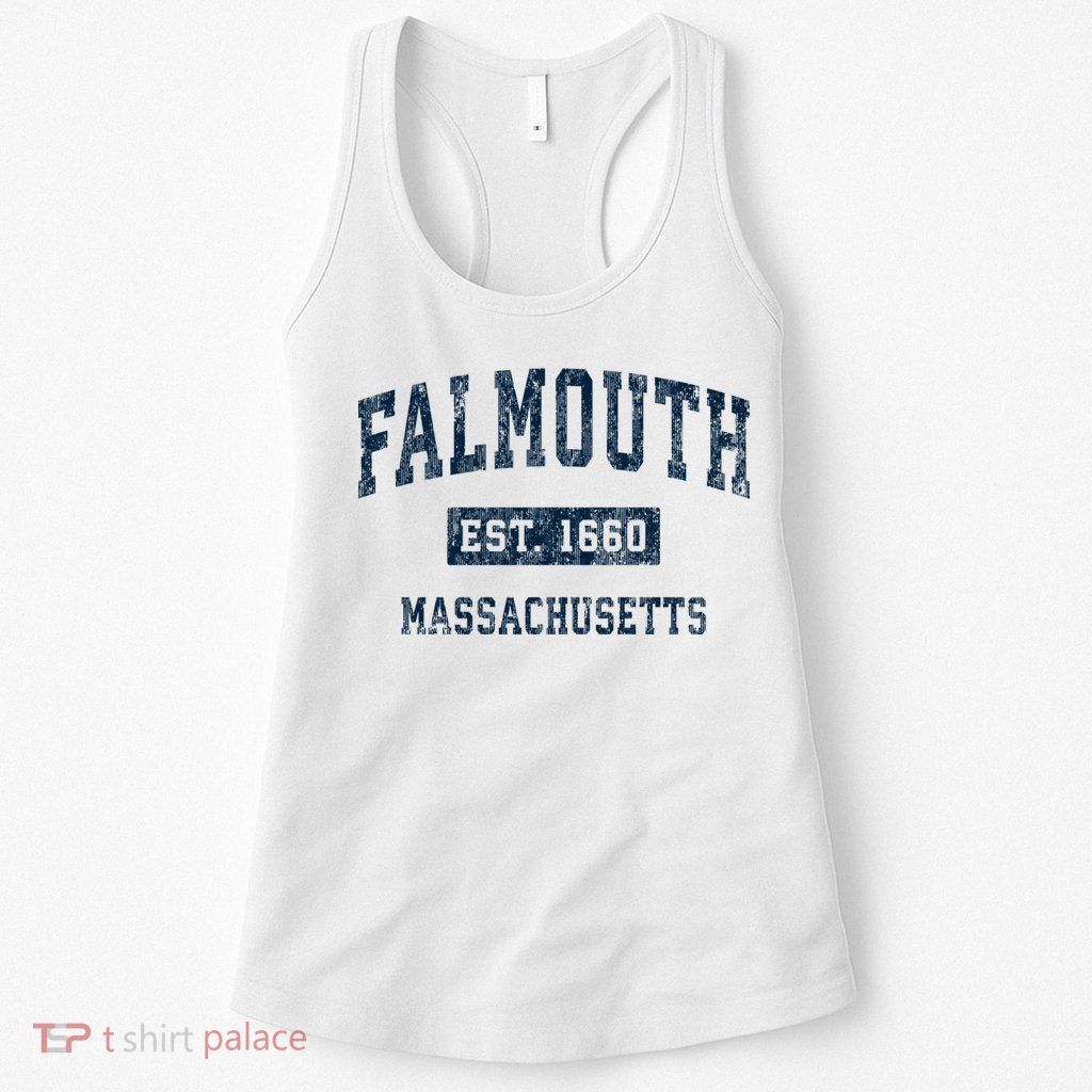 Falmouth Massachusetts Ma Vintage Sports Womens Tank Top