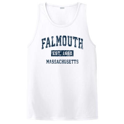 Falmouth Massachusetts Ma Vintage Sports PosiCharge Competitor Tank